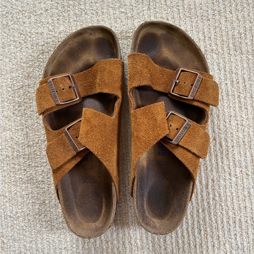 Suede Birkenstock sandals size 39
